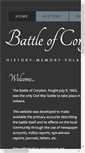 Mobile Screenshot of battleofcorydon.org