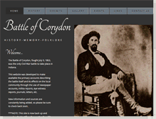 Tablet Screenshot of battleofcorydon.org